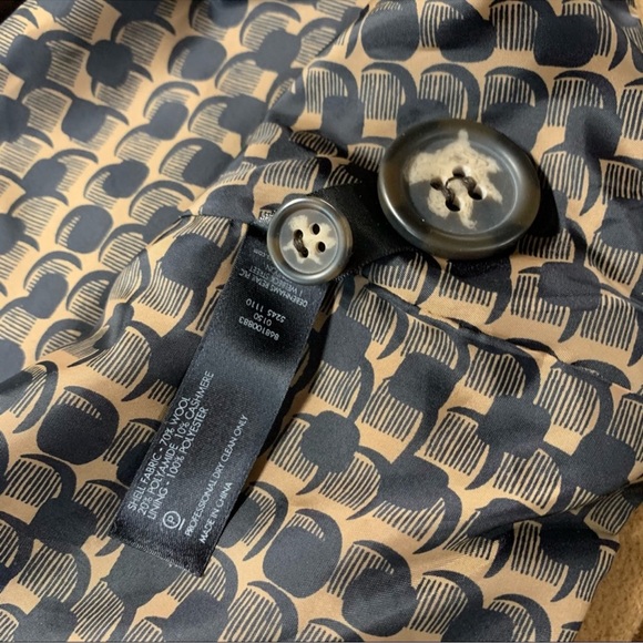 BETTY JACKSON - Wool/Cashmere Car Coat UK 14/ US 10 - Picture 7 of 8